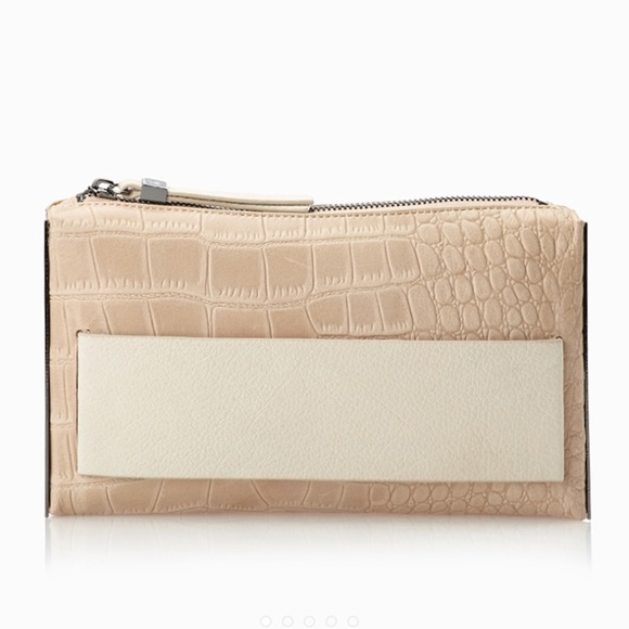Finery London Alma Croc Embossed Clutch - Picture 2 of 8